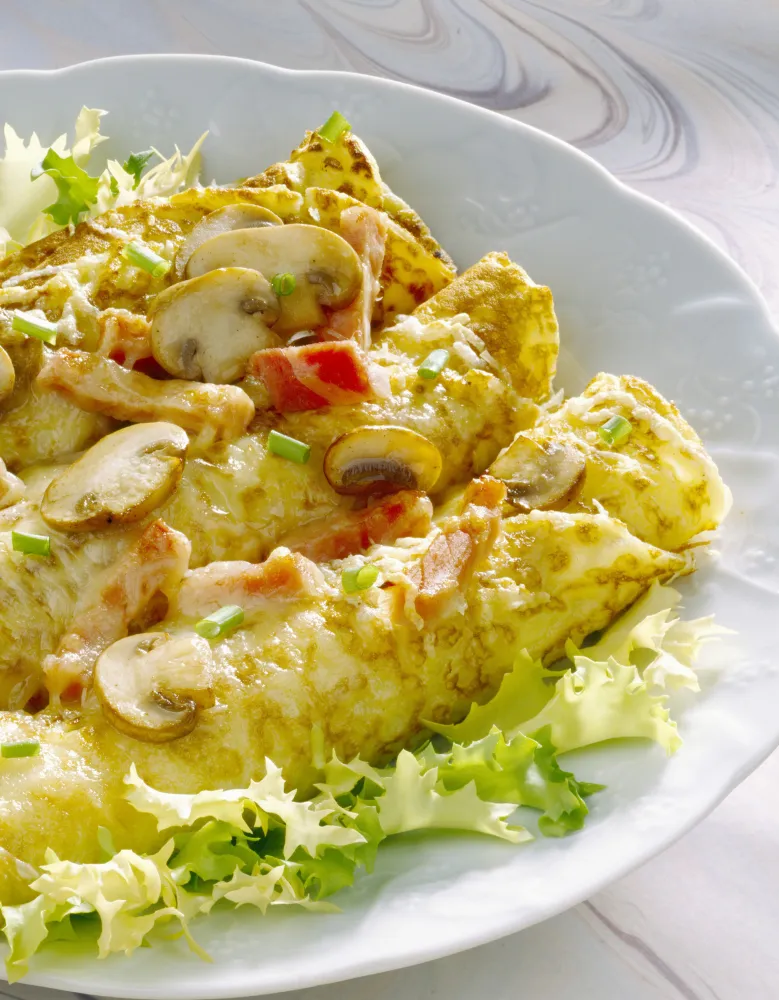 Crêpes Madoudou au gorgonzola