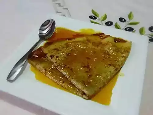 Crêpes suzette sans beurre