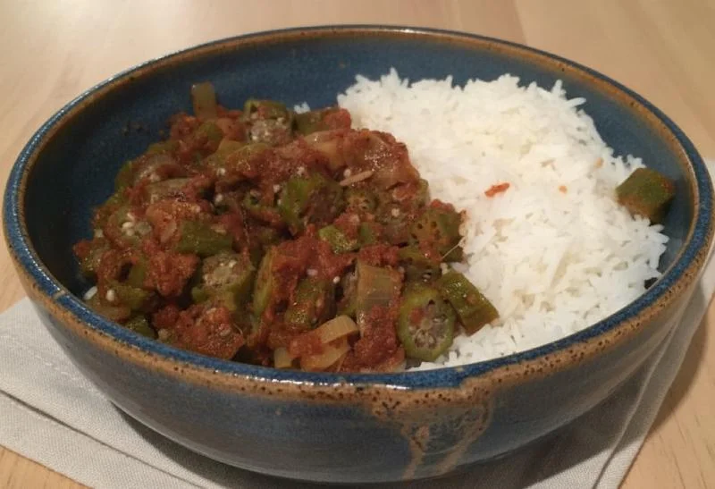 Crevettes aux gombos (Inde)