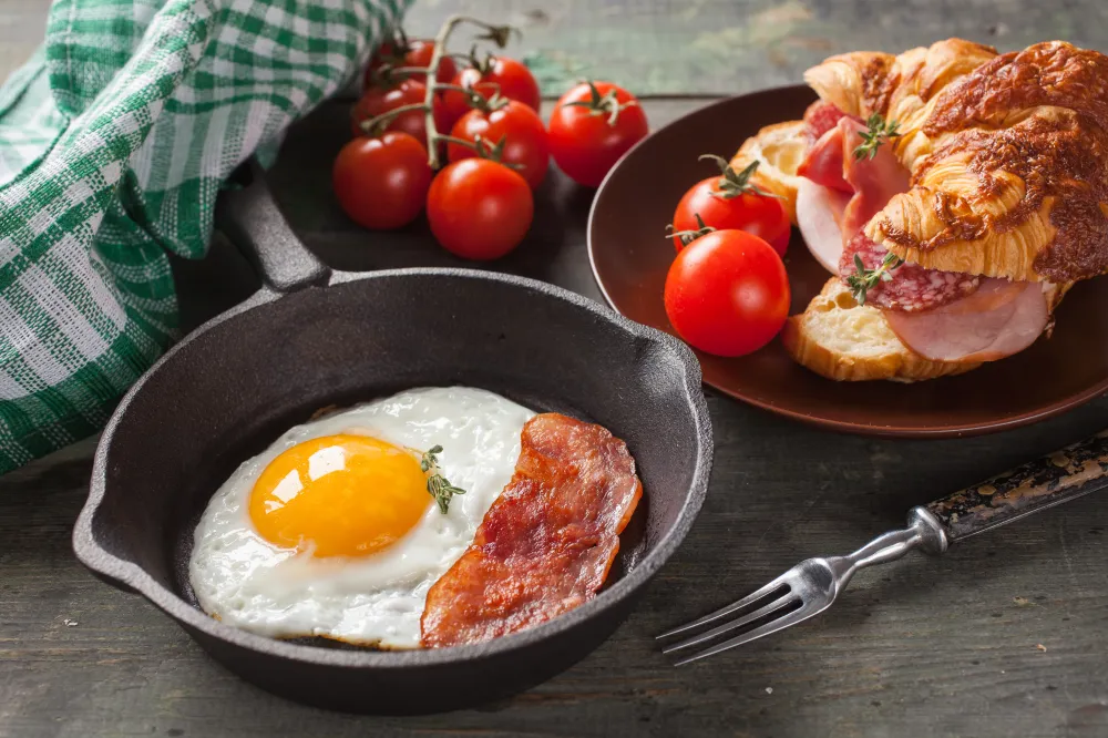 Croissants au lardons