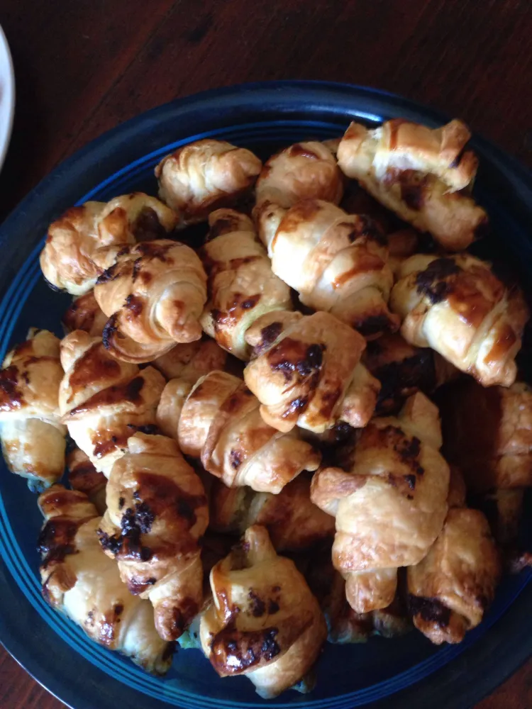 Croissants pesto jambon