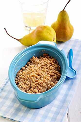 Crumble à la poire