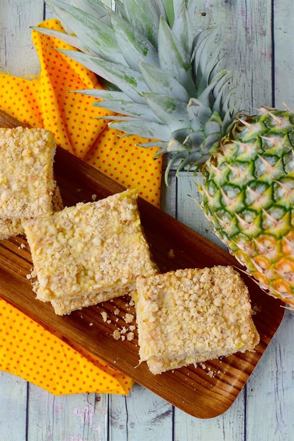 Crumble ananas gingembre