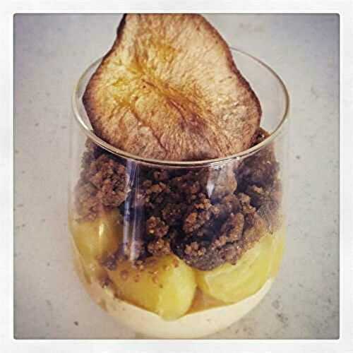 Crumble aux pommes et mascarpone