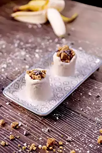 Crumble banane chocolat speculoos revisité façon glacé