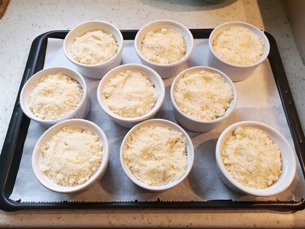 Crumble d'automne (pomme, bananes)