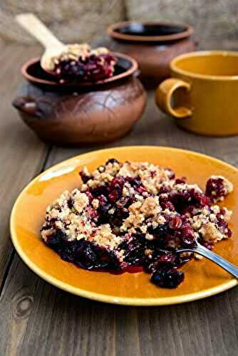 Crumble express aux mûres