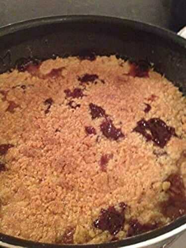 Crumble poire ananas