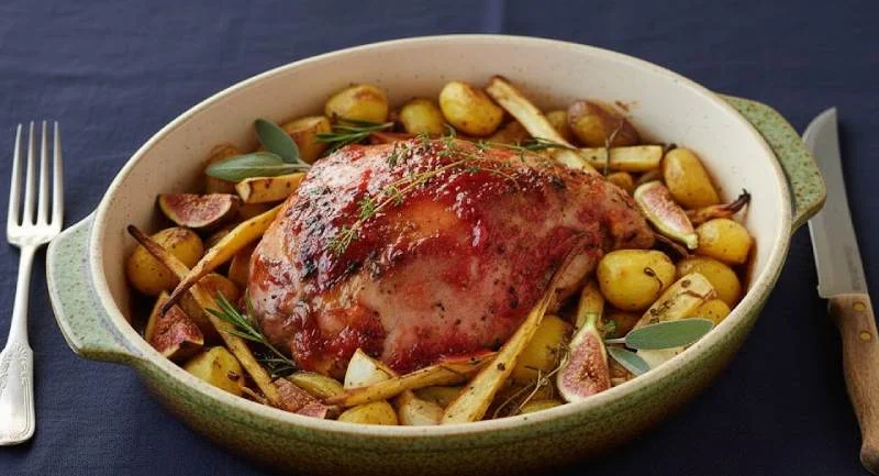 Cuisse de dinde au four aux pommes de terre