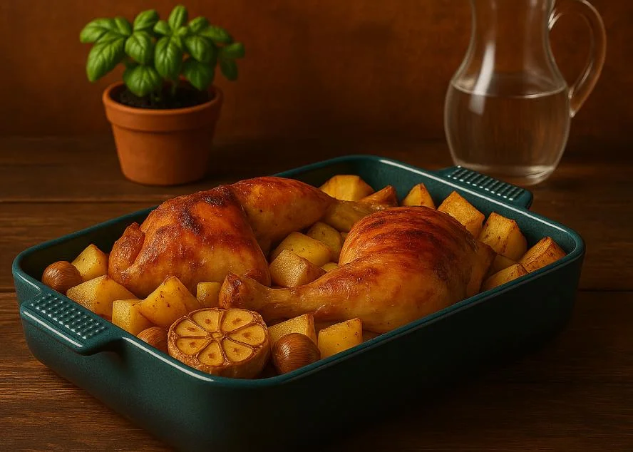 Cuisses de poulet et pommes de terre au Airfryer