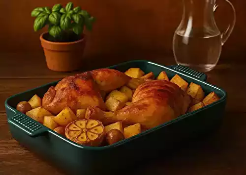 Cuisses de poulet et pommes de terre au Airfryer