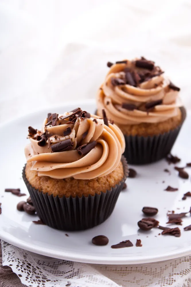 Cupcakes coeur de marron