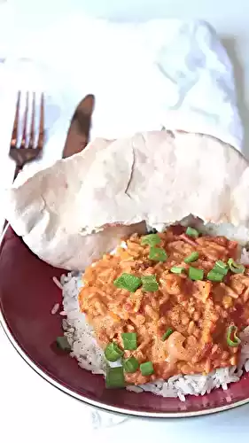 Dahl de lentilles corails (plat indien)