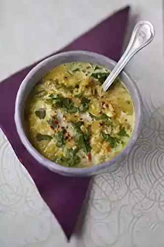 Dal lentilles au lait de coco