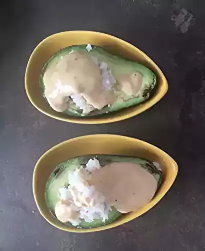 Demi-avocats farcis au crabe