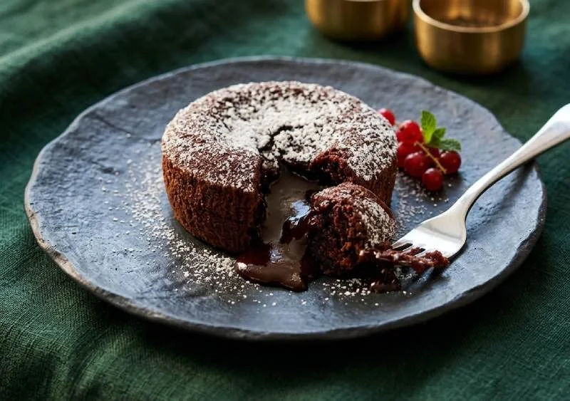 Dessert au chocolat praliné : cœurs fondants ultra moelleux