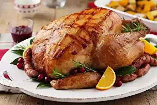 Dinde de Noël farcie aux cranberries safran et riz sauvage