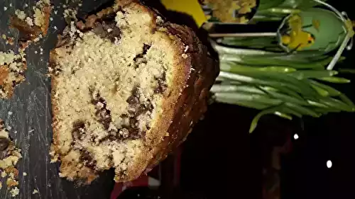 Divin cake (banane, amandes, pépites de chocolat)