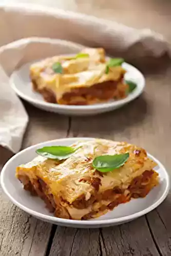 Divines lasagnes au boeuf