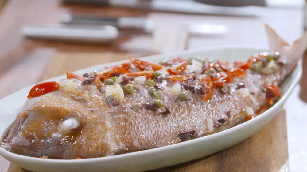 Dorade grillée au thym de Provence par Laurent Mariotte