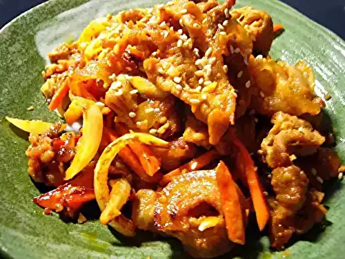 Dwaeji Bulgogi (barbecue de porc coréen)