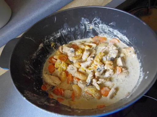 Emincé de dinde aux abricot secs