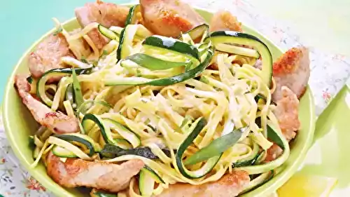 Emincé de dinde aux courgettes