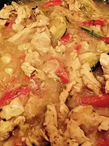 Emincé de dinde épicé aux légumes