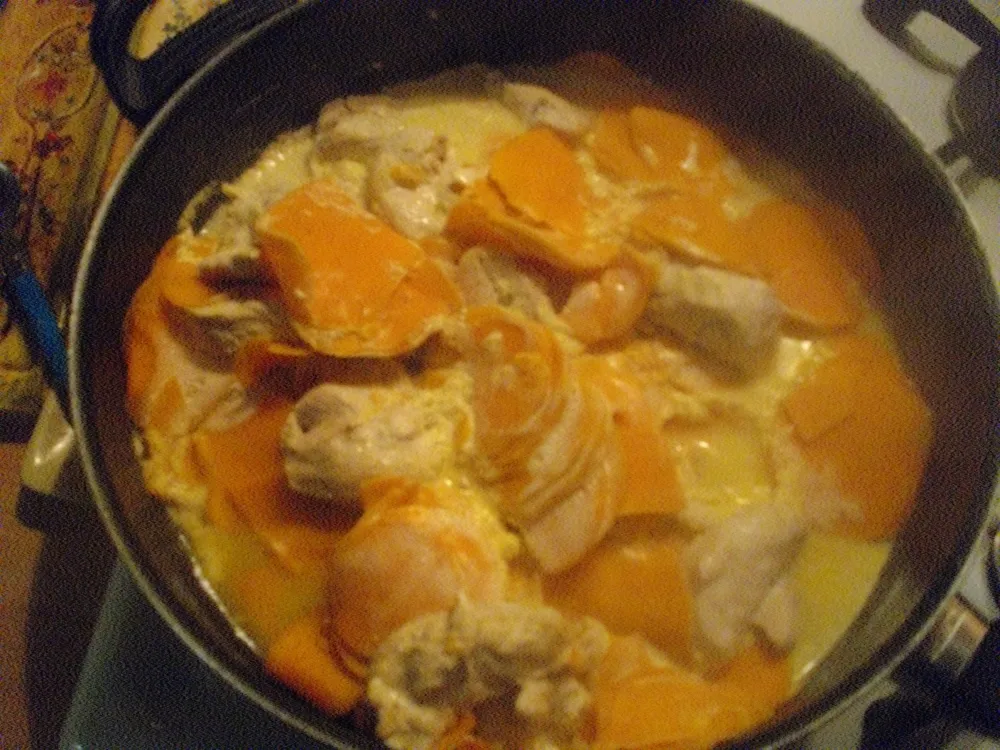 Emincé de dinde et patates douces