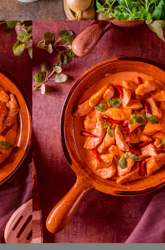 Escalope de dinde au lait de coco et curry