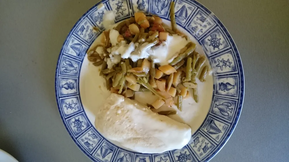 Escalope de dinde et sa poelée basquaise