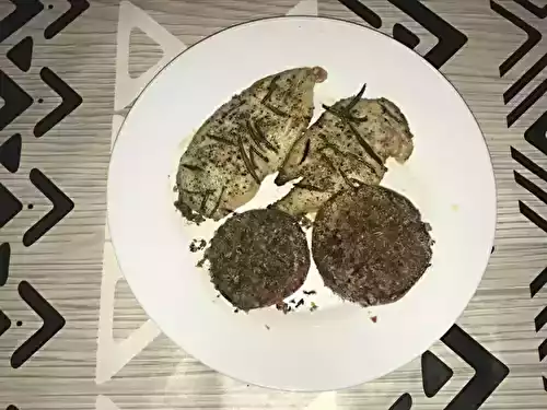 Escalope de poulet au romarin