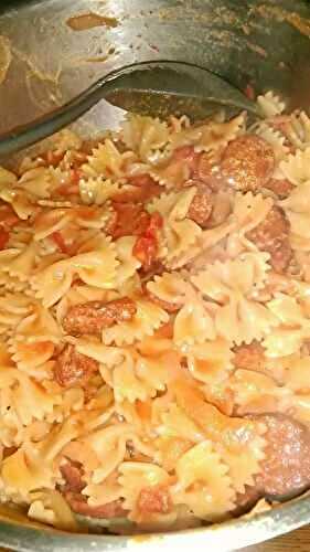 Farfalles au chorizo