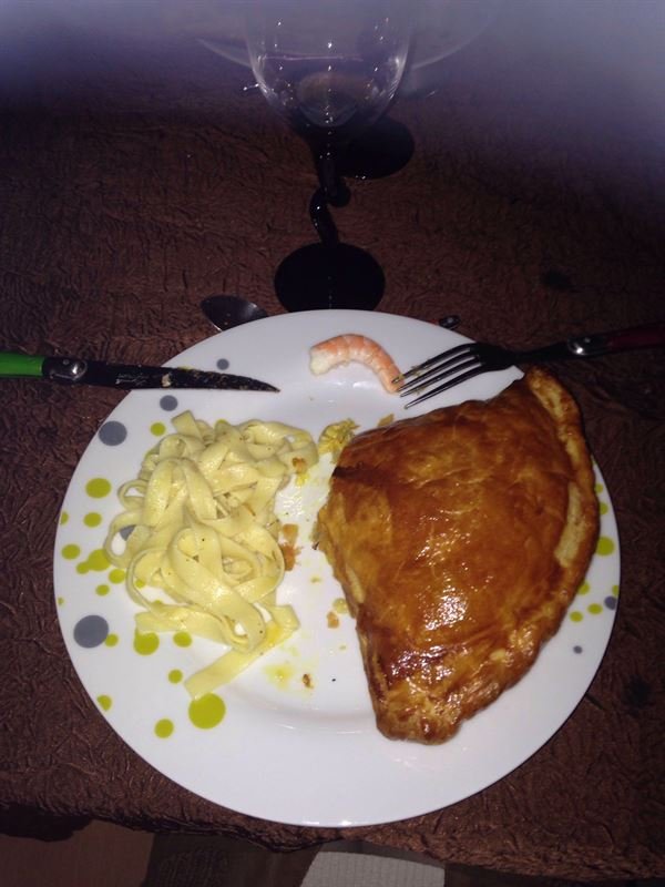 Feuilleté de crevettes