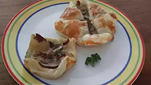 Feuilleté pastrami champignons