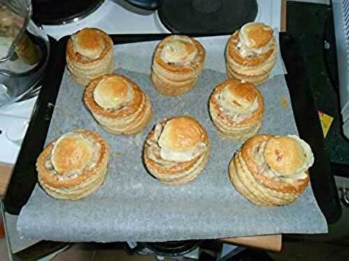 Feuilleté poulet lardon sauce bechamel