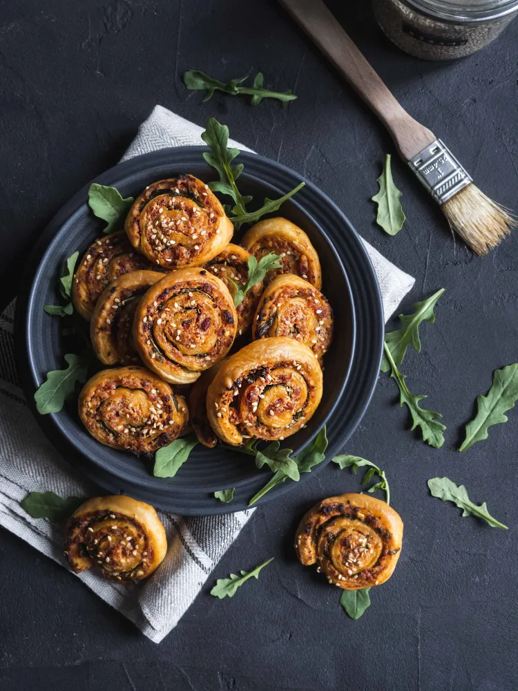 Feuilletés apéritif chorizo feta