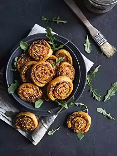 Feuilletés apéritif chorizo feta