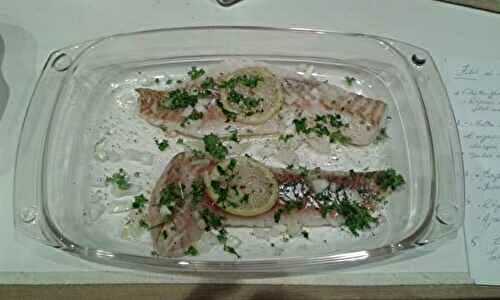 Filet de colin sauce citron