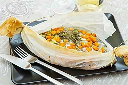 Filet de colin sous son lit de carottes au Cooking Chef