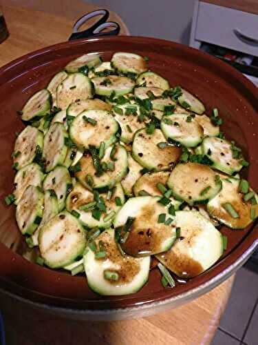 Filet de lieu noir aux courgettes et à l'orange