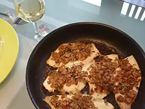 Filet de limande à la bordelaise