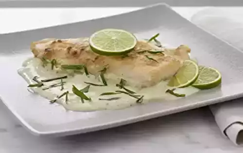 Filet de sandre à la mousse d'oseille