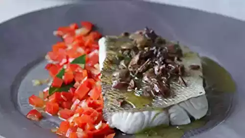 Filet de sandre cuit sous vide