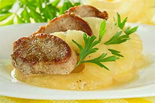 Filet mignon de porc à l'ananas