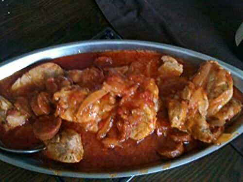 Filet mignon de porc au chorizo et tomate