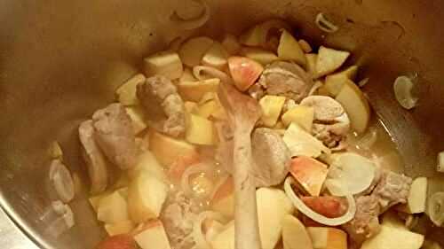 Filet mignon de porc aux pommes