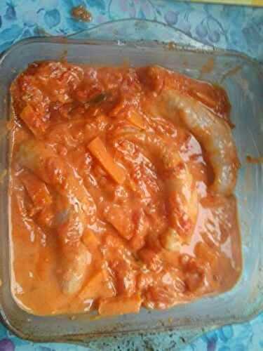 FILETS DE LOTTE A L'AMERICAINE