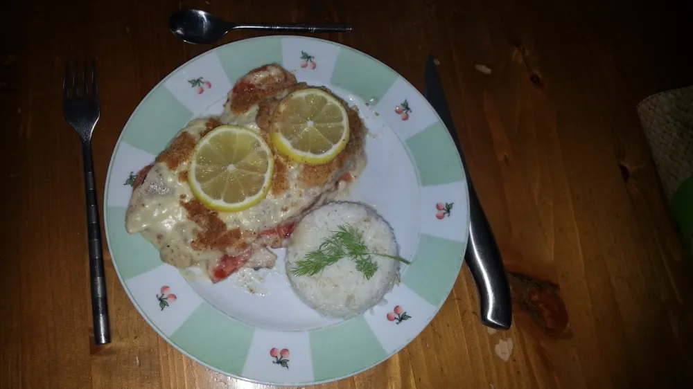 Filets de merlan à la crème moutardée