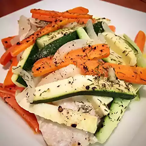 Filets de sole en papillote